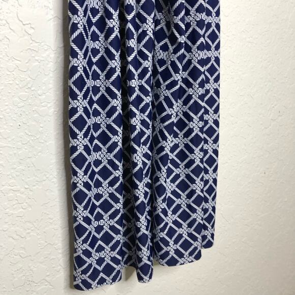 Jude Connally blue white nautical rope sleeveless wide leg jumpsuit size Small - Picture 12 of 15